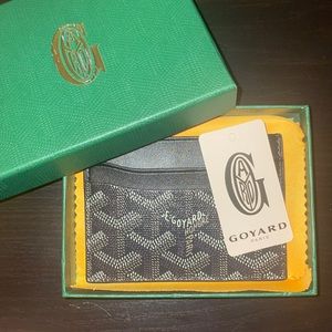Black Goyard Saint-Sulpice Card Wallet